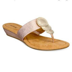 Women’s Macy Alfani Fleurr Quartz Wedge Sandals Sz 10 Excellent Preowned Cond.